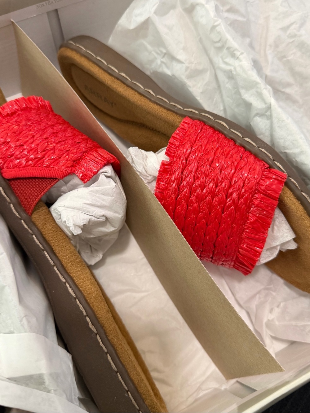 Array Red Braided Slide Sandal - Picture 2 of 5